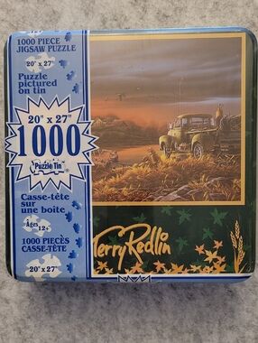 Terry Redlin "Fall" 1000 piece Jigsaw Puzzle in a tin NEW/SEALED